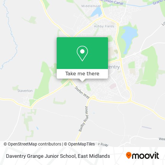 Daventry Grange Junior School map