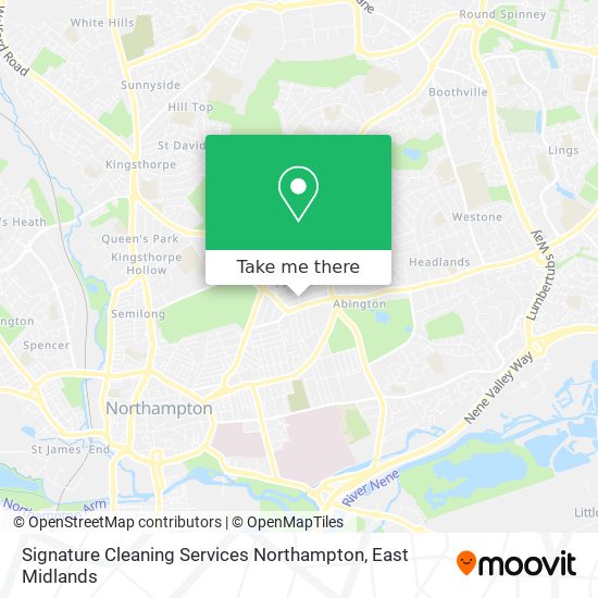 Signature Cleaning Services Northampton map