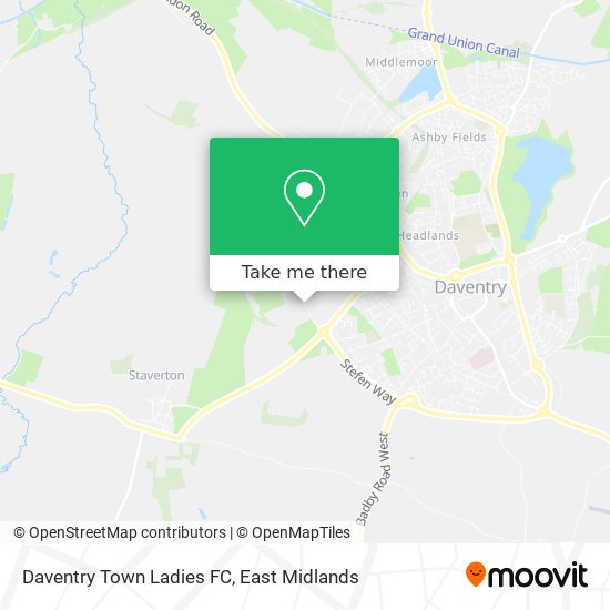 Daventry Town Ladies FC map