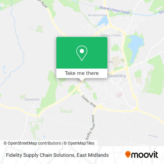 Fidelity Supply Chain Solutions map