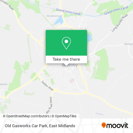 Old Gasworks Car Park map