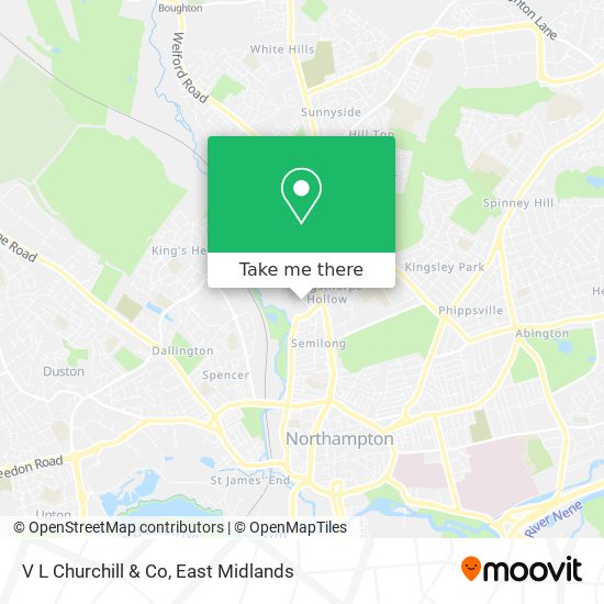 V L Churchill & Co map