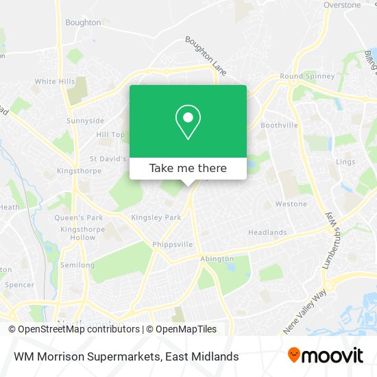 WM Morrison Supermarkets map