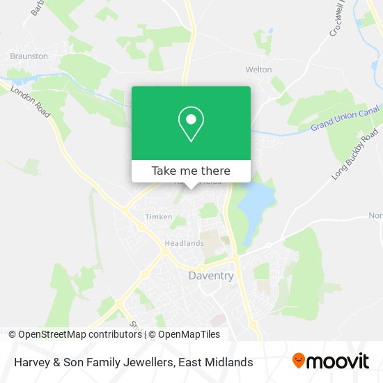 Harvey & Son Family Jewellers map