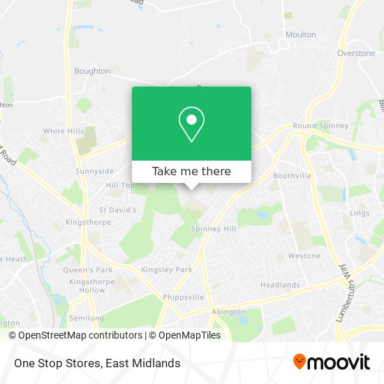 One Stop Stores map