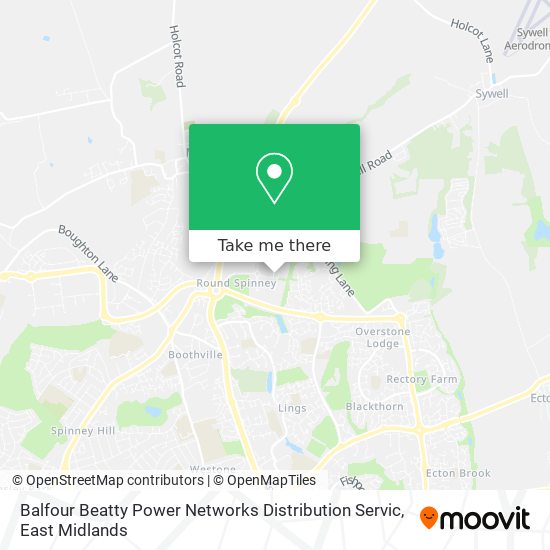 Balfour Beatty Power Networks Distribution Servic map