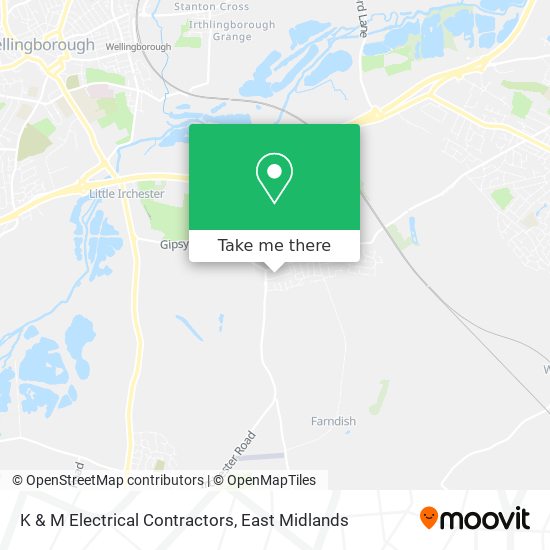 K & M Electrical Contractors map