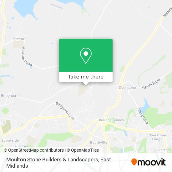 Moulton Stone Builders & Landscapers map