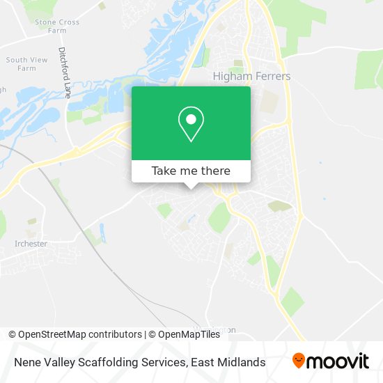 Nene Valley Scaffolding Services map