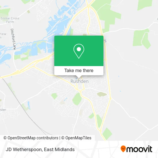 JD Wetherspoon map