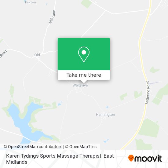 Karen Tydings Sports Massage Therapist map