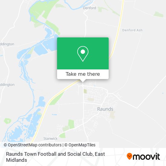 Raunds Town Football and Social Club map