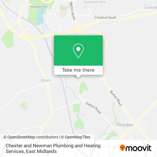 Chester and Newman Plumbing and Heating Services map