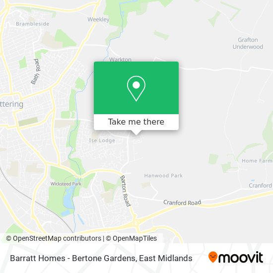 Barratt Homes - Bertone Gardens map