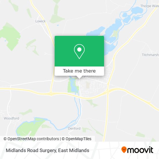 Midlands Road Surgery map