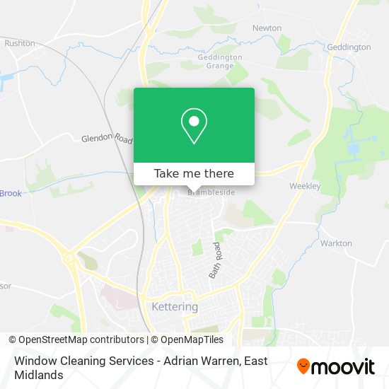 Window Cleaning Services - Adrian Warren map