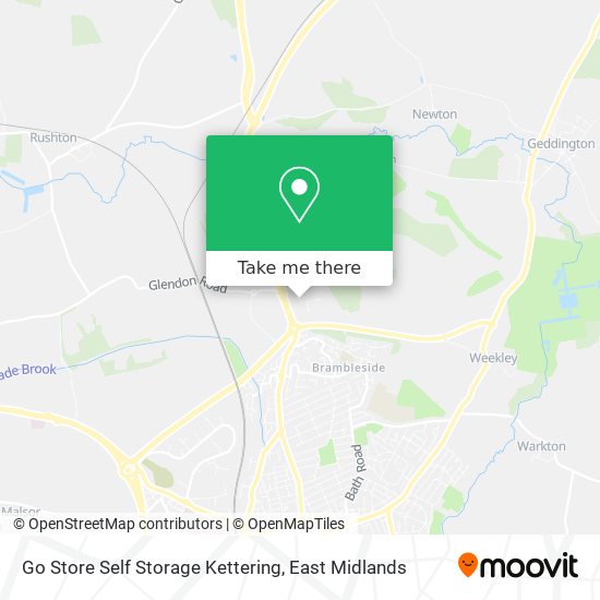 Go Store Self Storage Kettering map