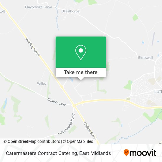 Catermasters Contract Catering map