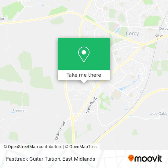 Fasttrack Guitar Tuition map