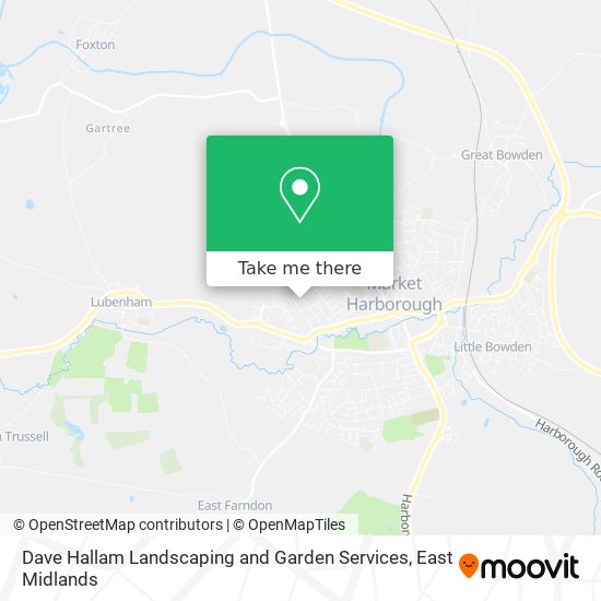 Dave Hallam Landscaping and Garden Services map