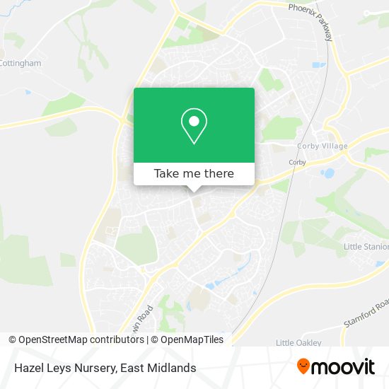 Hazel Leys Nursery map