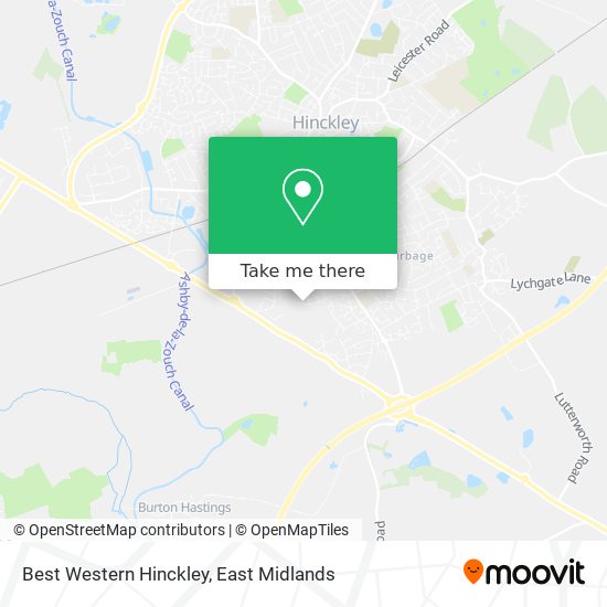 Best Western Hinckley map