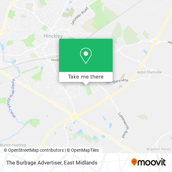 The Burbage Advertiser map