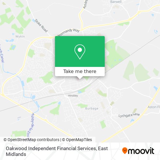 Oakwood Independent Financial Services map