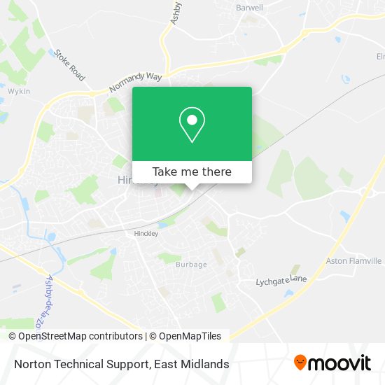 Norton Technical Support map