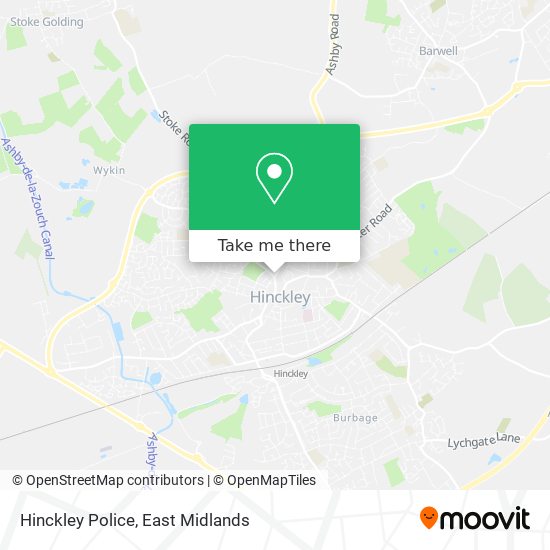 Hinckley Police map