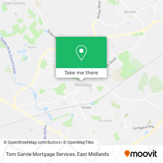 Tom Garvie Mortgage Services map