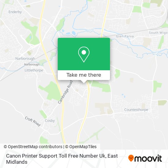 Canon Printer Support Toll Free Number Uk map