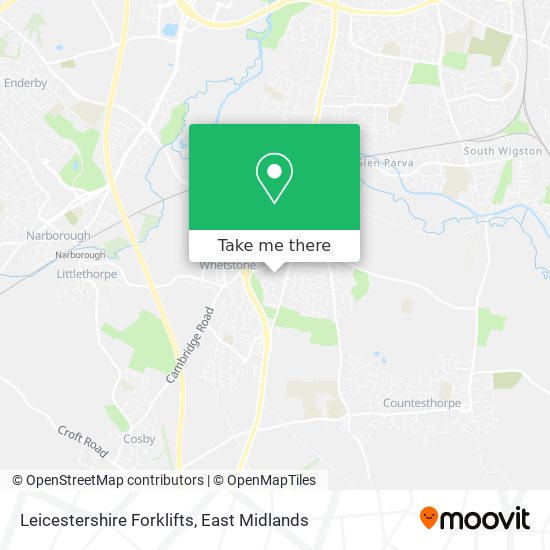 Leicestershire Forklifts map