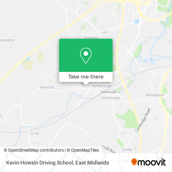 Kevin Howsin Driving School map