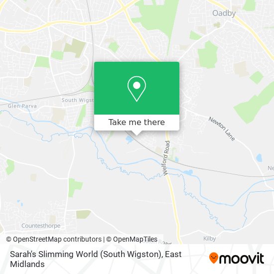 Sarah's Slimming World (South Wigston) map