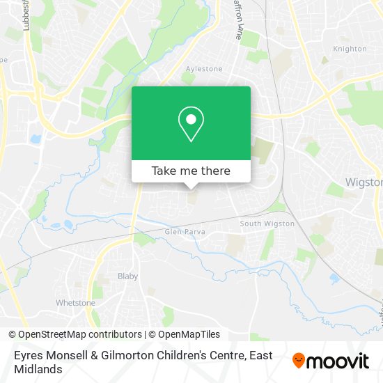 Eyres Monsell & Gilmorton Children's Centre map