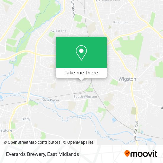 Everards Brewery map