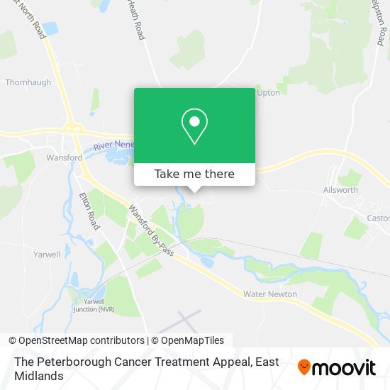 The Peterborough Cancer Treatment Appeal map