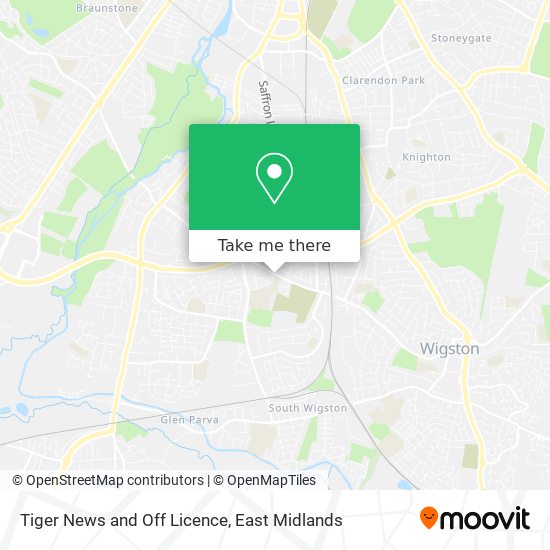 Tiger News and Off Licence map