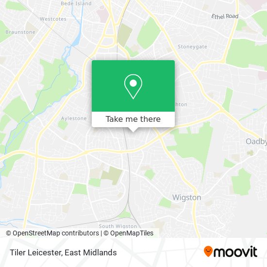 Tiler Leicester map