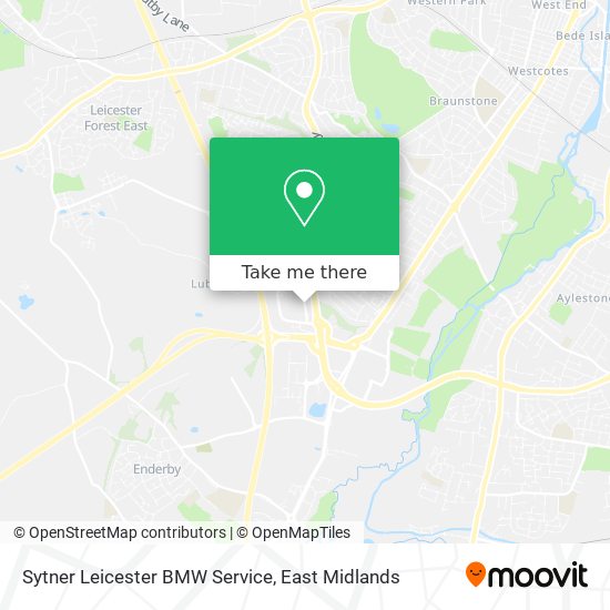 Sytner Leicester BMW Service map