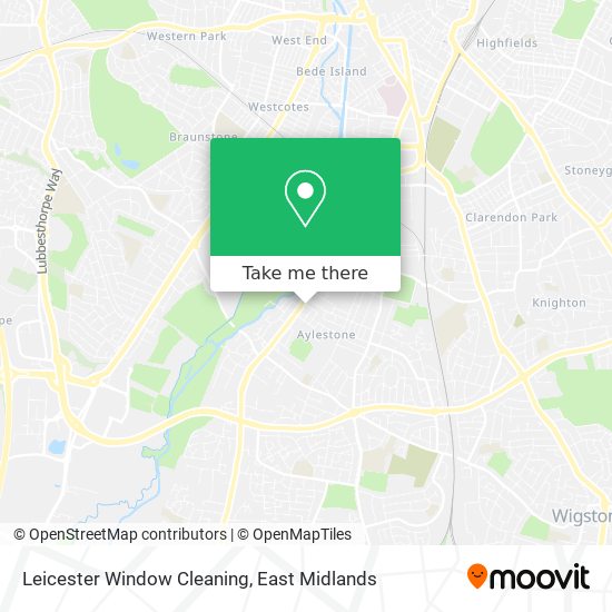 Leicester Window Cleaning map