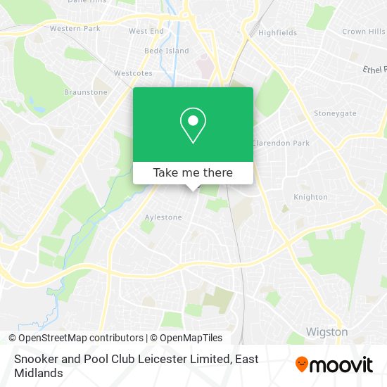 Snooker and Pool Club Leicester Limited map