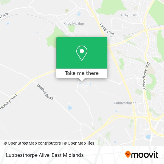 Lubbesthorpe Alive map