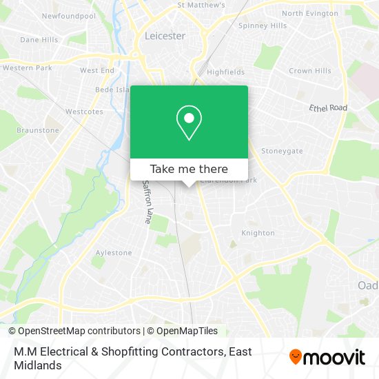 M.M Electrical & Shopfitting Contractors map