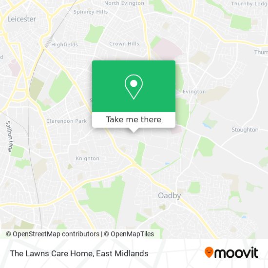 The Lawns Care Home map