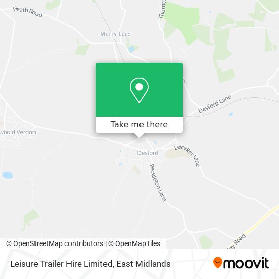 Leisure Trailer Hire Limited map