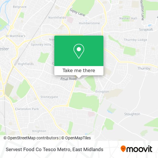 Servest Food Co Tesco Metro map