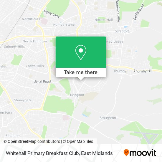 Whitehall Primary Breakfast Club map