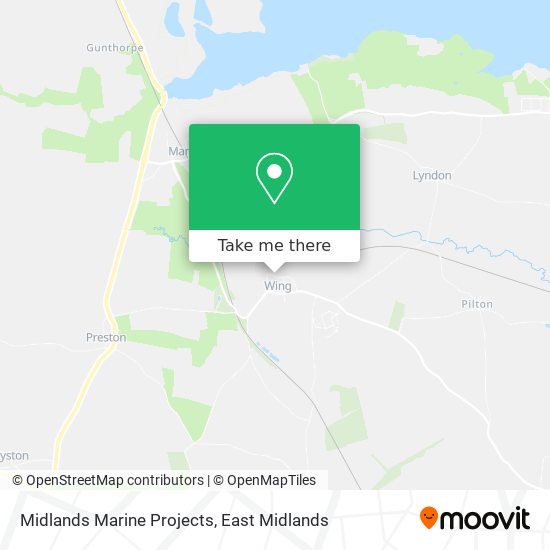 Midlands Marine Projects map